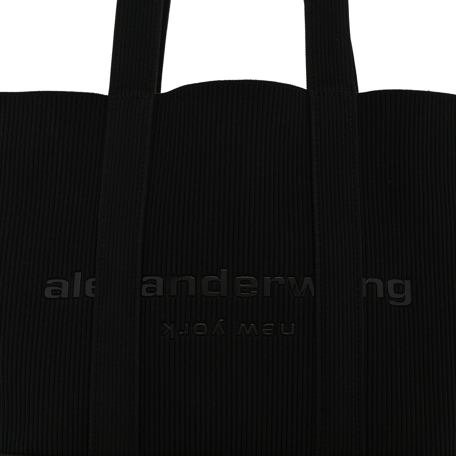 Alexander Wang Ribbed Knit Ryan Tote Black 8 of 11