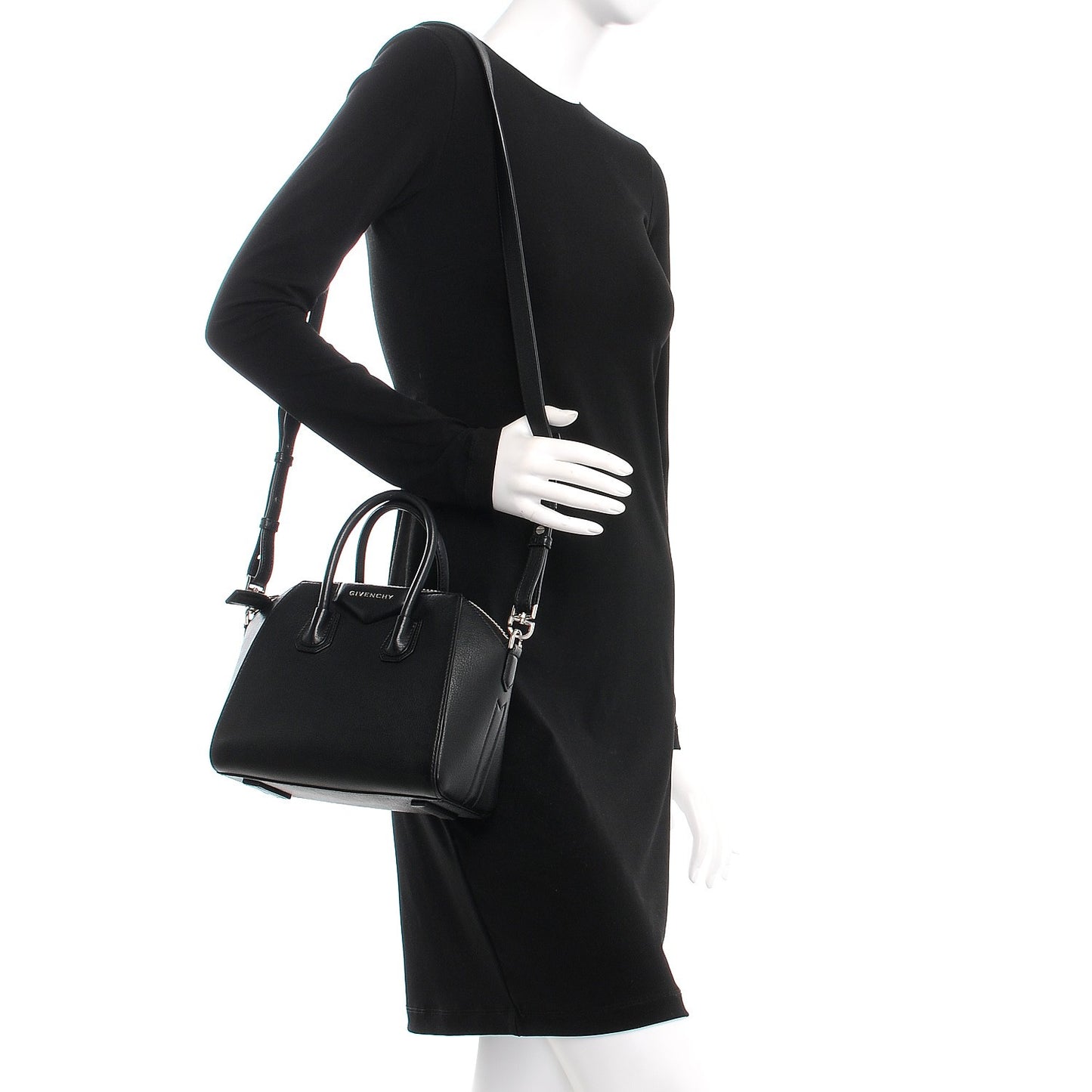 Sugar Goatskin Mini Antigona Black