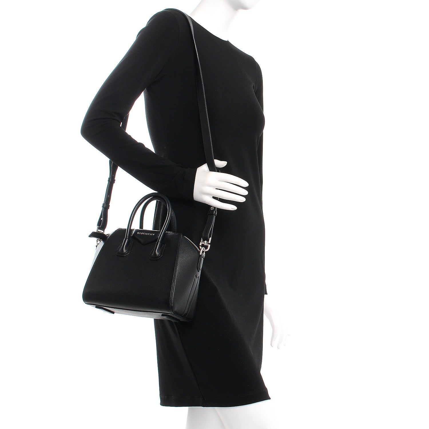 Givenchy Sugar Goatskin Mini Antigona Black 2 of 9