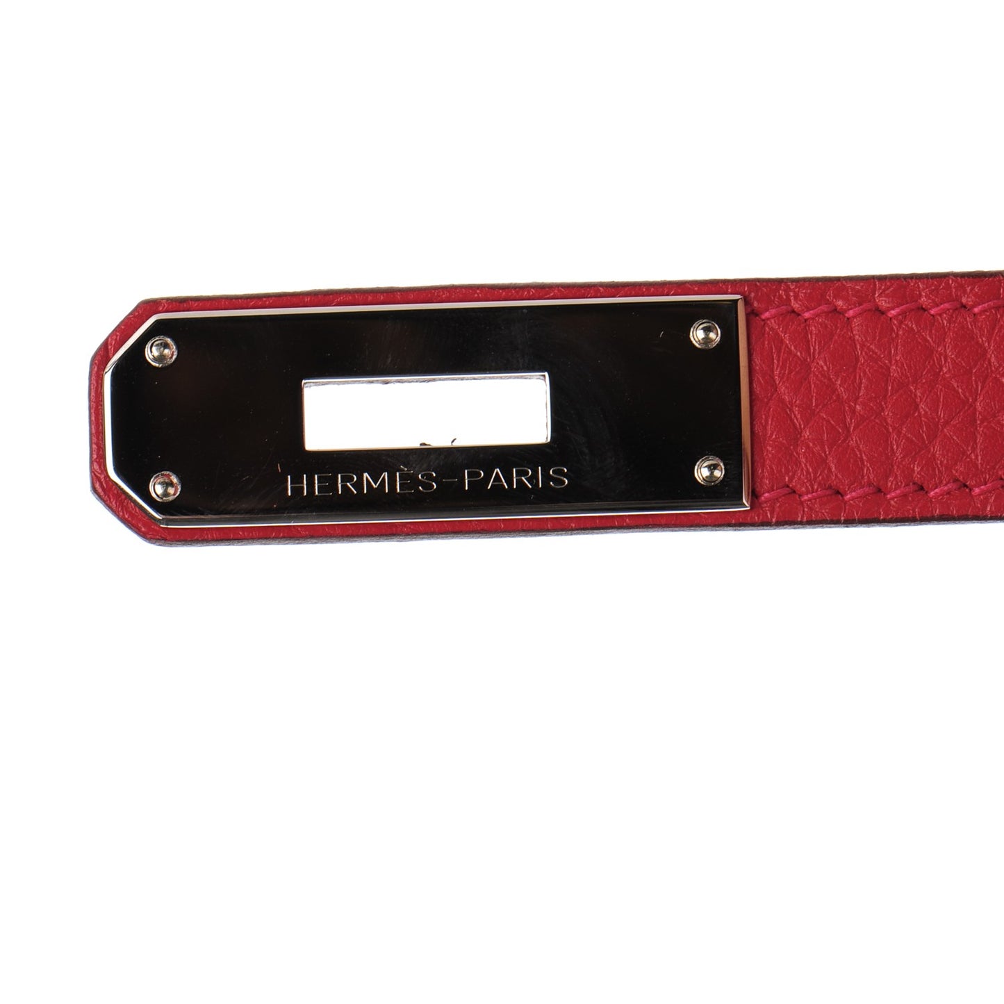 Taurillon Clemence Birkin 40 Rouge Casaque