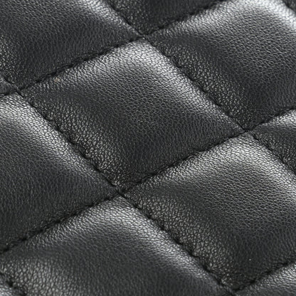 Chanel Lambskin Quilted Fold Up Again Clutch Black 10 of 11