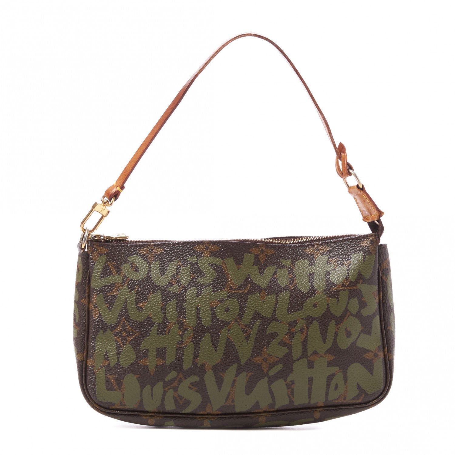 Louis Vuitton Monogram Graffiti Pochette Accessories Kaki 1 of 7