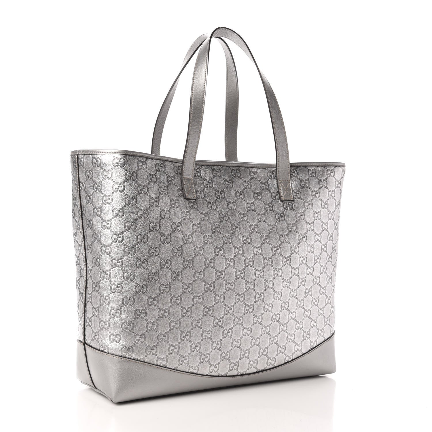 Gucci Guccissima Large Tote Silver 3 of 11