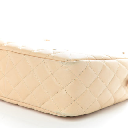 Chanel Lambskin Quilted Large Camera Case Beige Clair 6 of 17