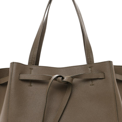 Celine Soft Grained Calfskin Small Belt Cabas Phantom Taupe 5 of 9