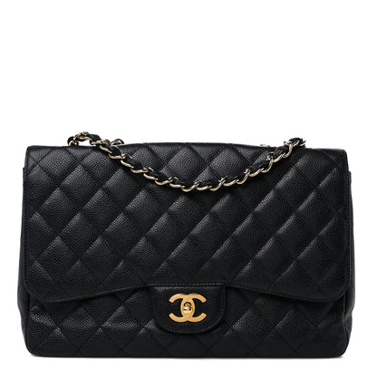 Chanel Caviar Quilted Jumbo Single Flap Black 1 of 11