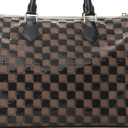 Louis Vuitton Damier Paillettes Speedy 30 Black 8 of 10