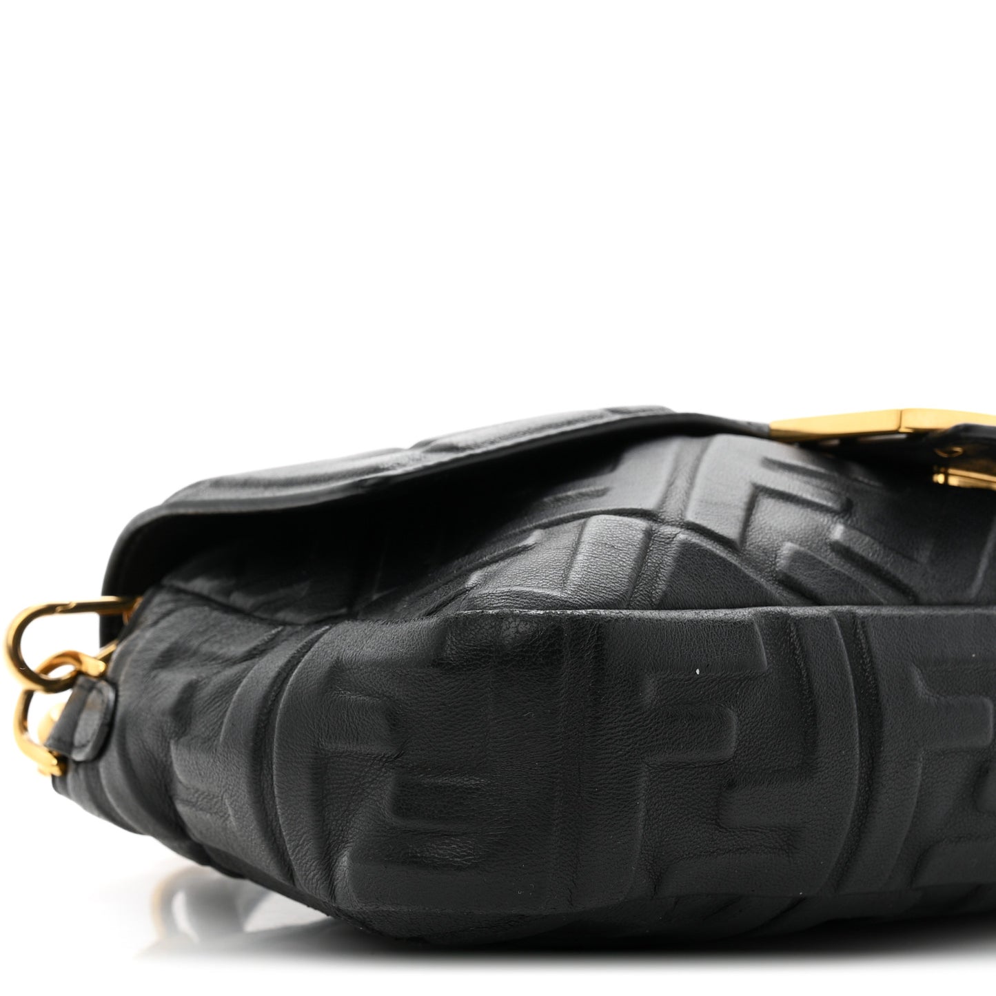 Nappa FF 1974 Embossed Baguette Black