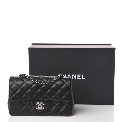 Chanel Lambskin Quilted Mini Rectangular Flap Black 11 of 11