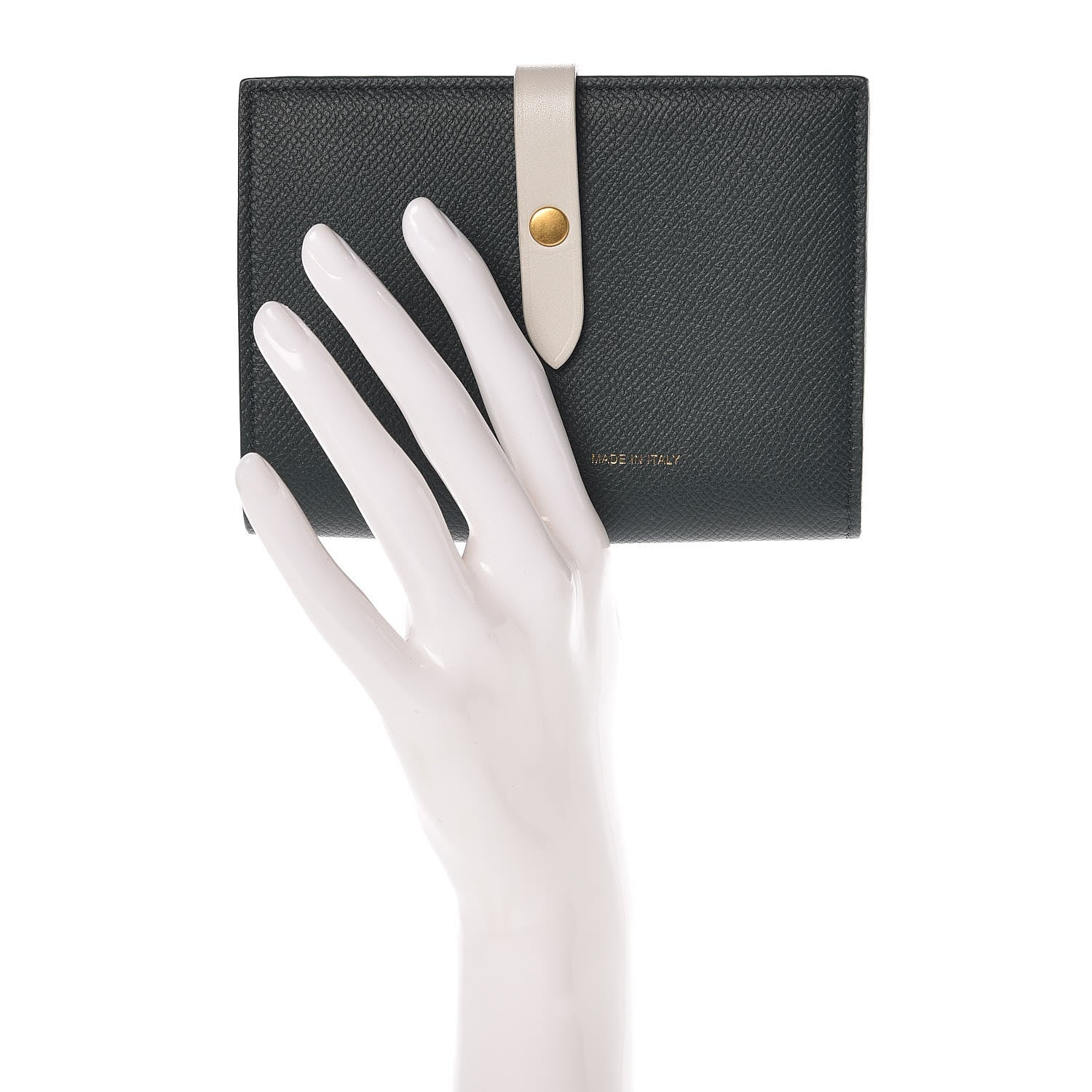 Celine Grained Calfskin Medium Multifunction Strap Wallet Amazone Chalk 2 of 7