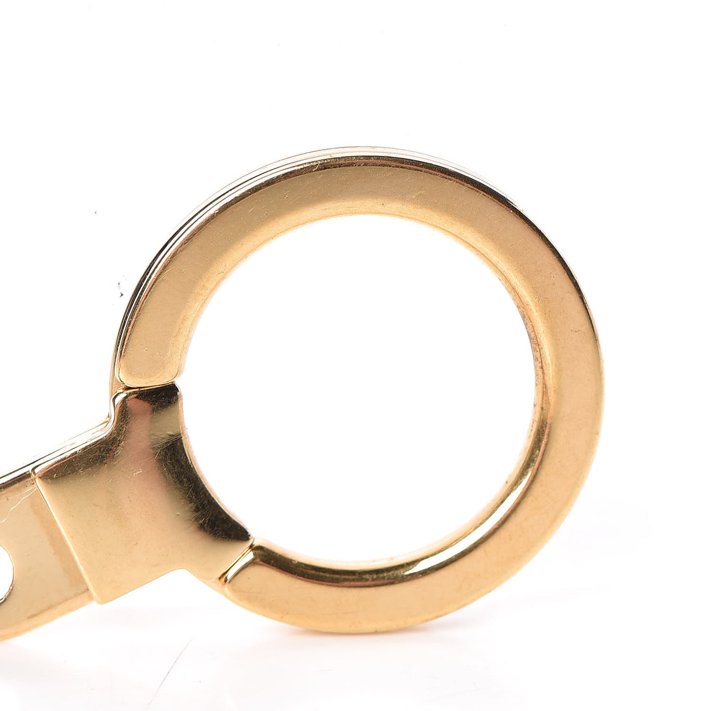 Metal Pochette Extender Key Ring Chain Gold