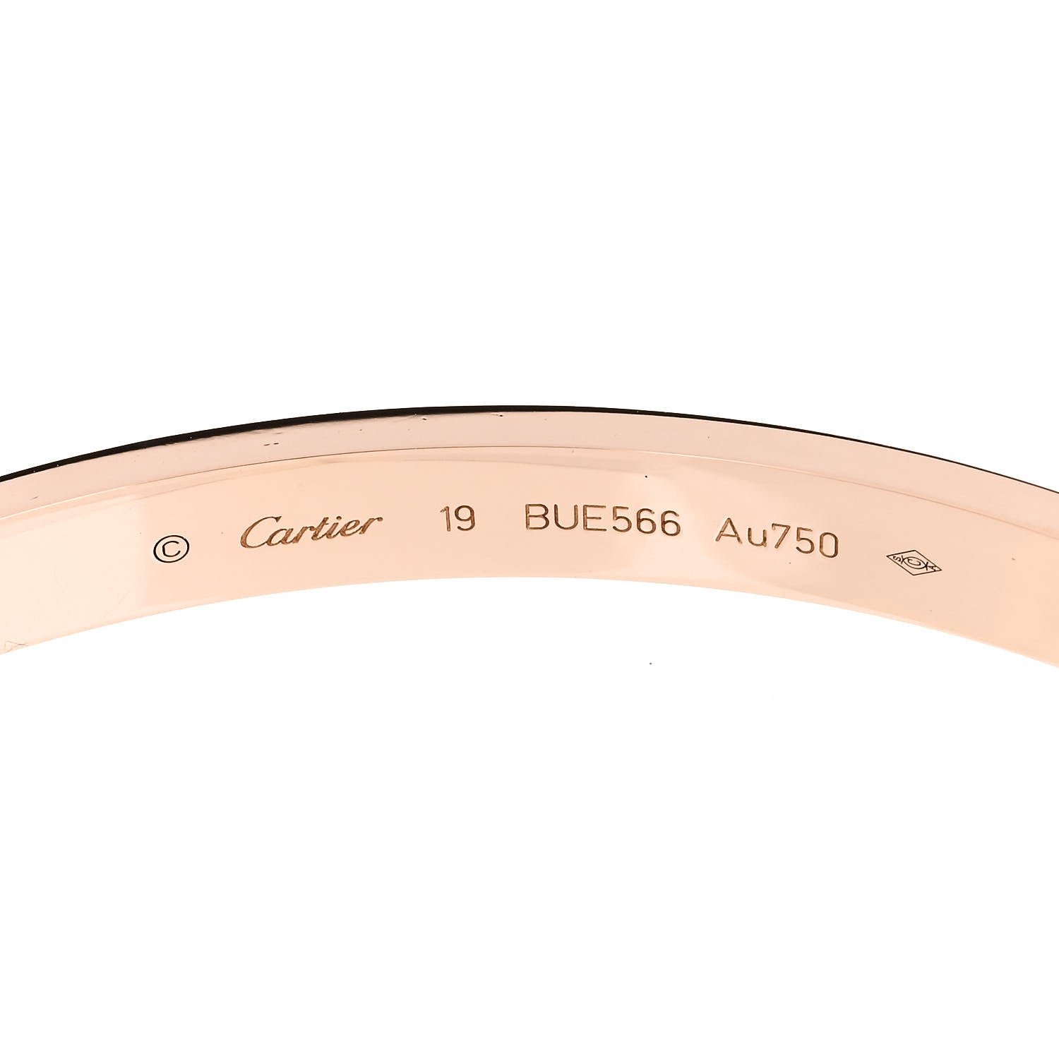 Cartier 18K Pink Gold LOVE Bracelet 19 4 of 7
