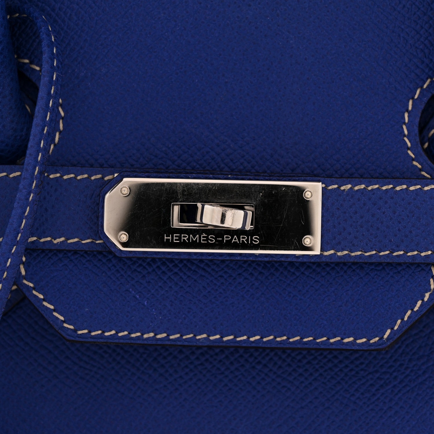 Hermes Epsom Candy Birkin 35 Bleu Electrique Mykonos 12 of 14