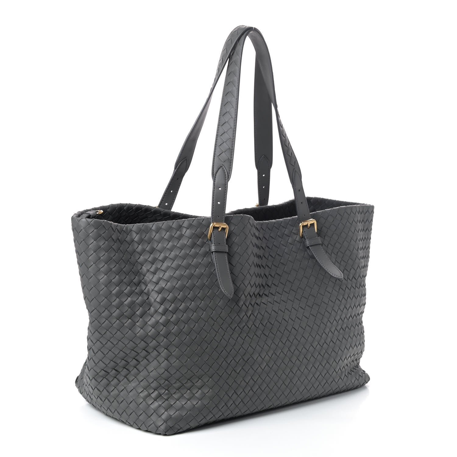 Bottega Veneta Nappa Intrecciato Large Cesta Tote Light Grey 2 of 4
