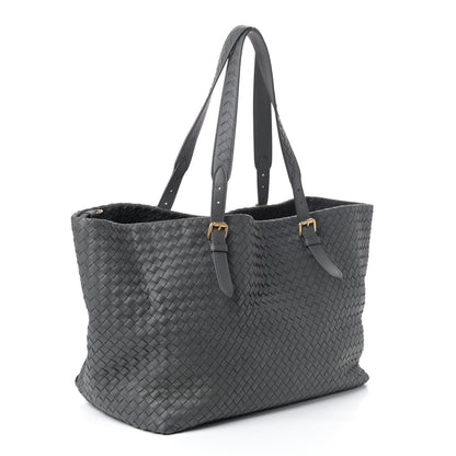 Bottega Veneta Nappa Intrecciato Large Cesta Tote Light Grey 2 of 4