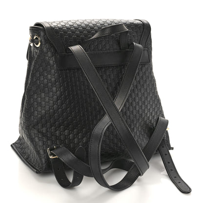 Gucci Microguccissima Drawstring Backpack Black 3 of 9