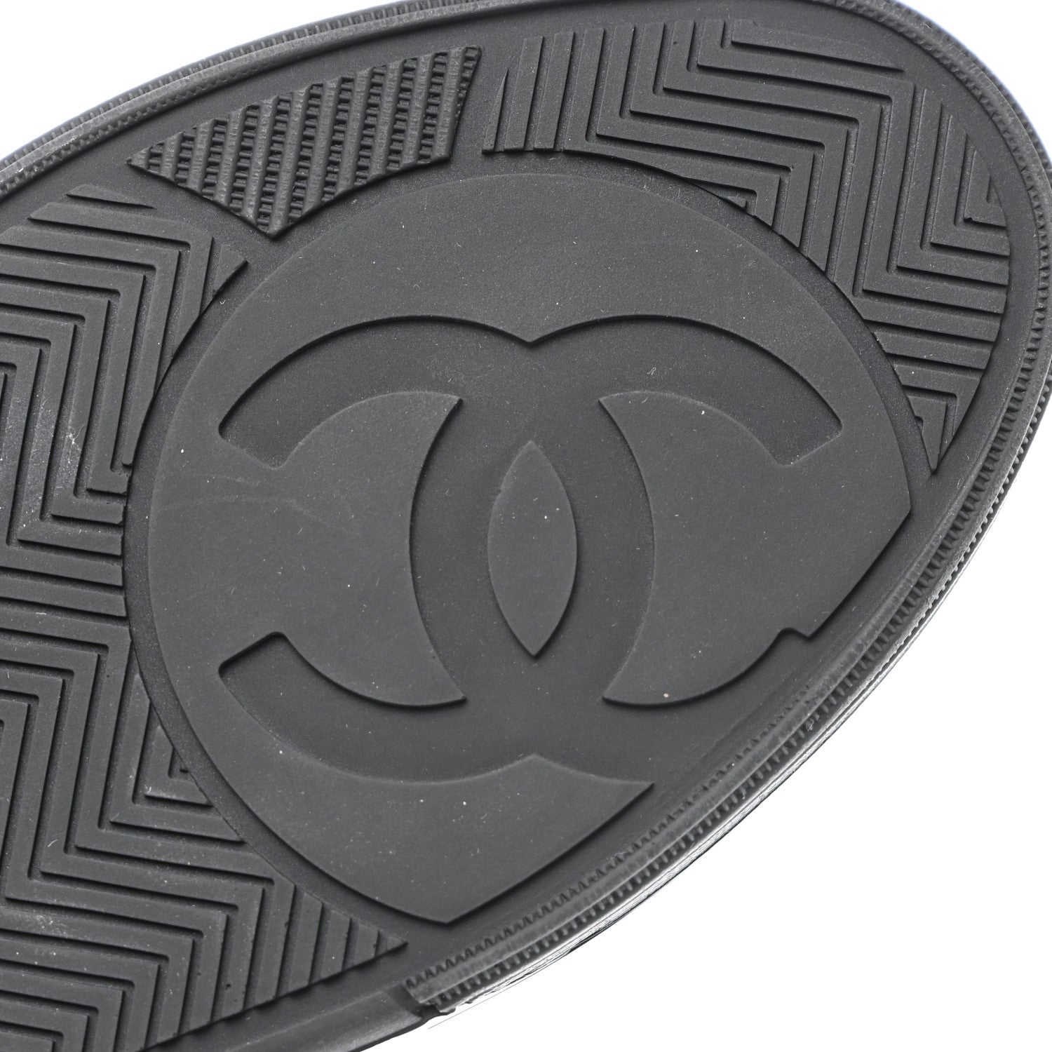 Chanel Calfskin CC Womens Sneakers 38.5 Black 10 of 10