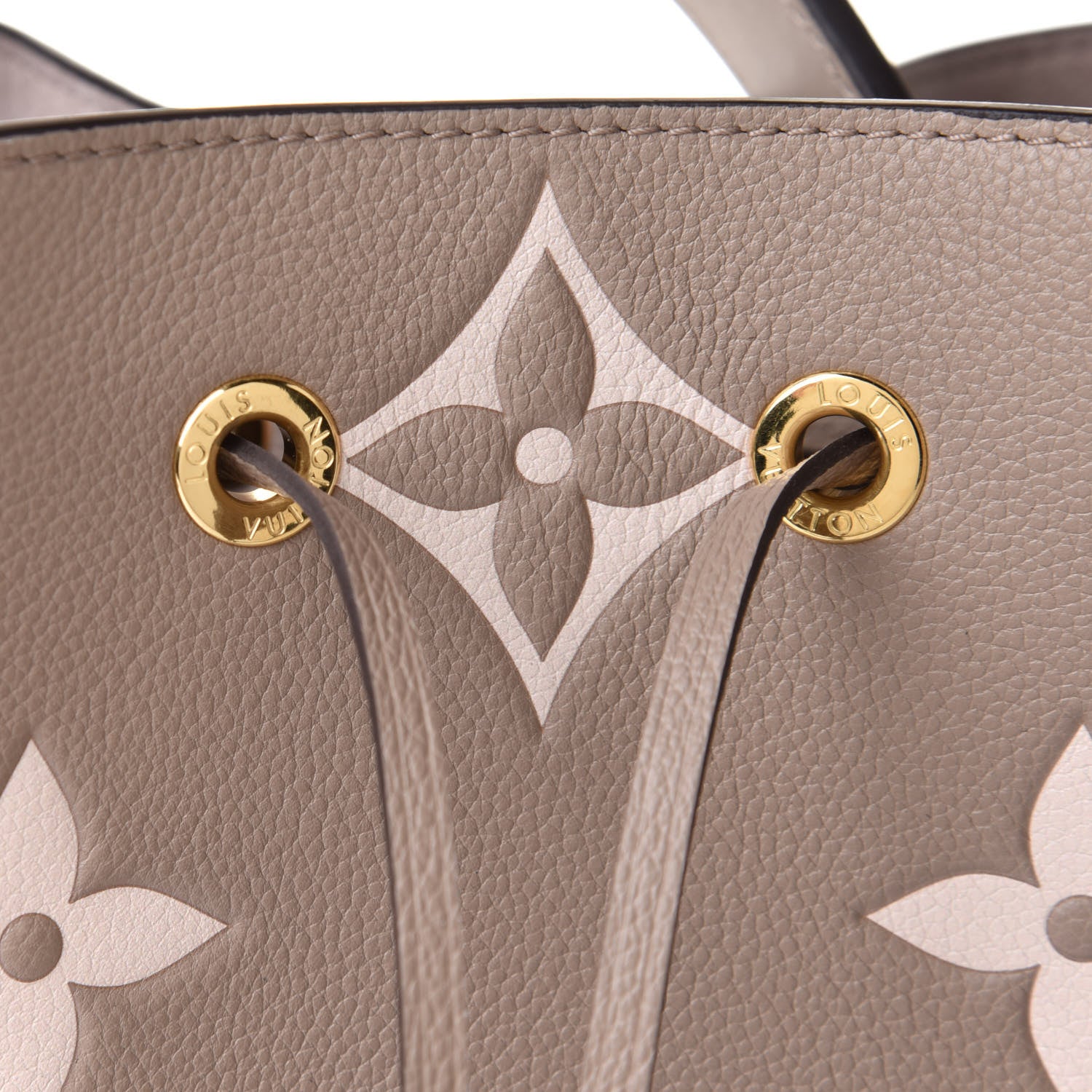 Louis Vuitton Empreinte Monogram Giant Neonoe MM Tourterelle Creme 7 of 9