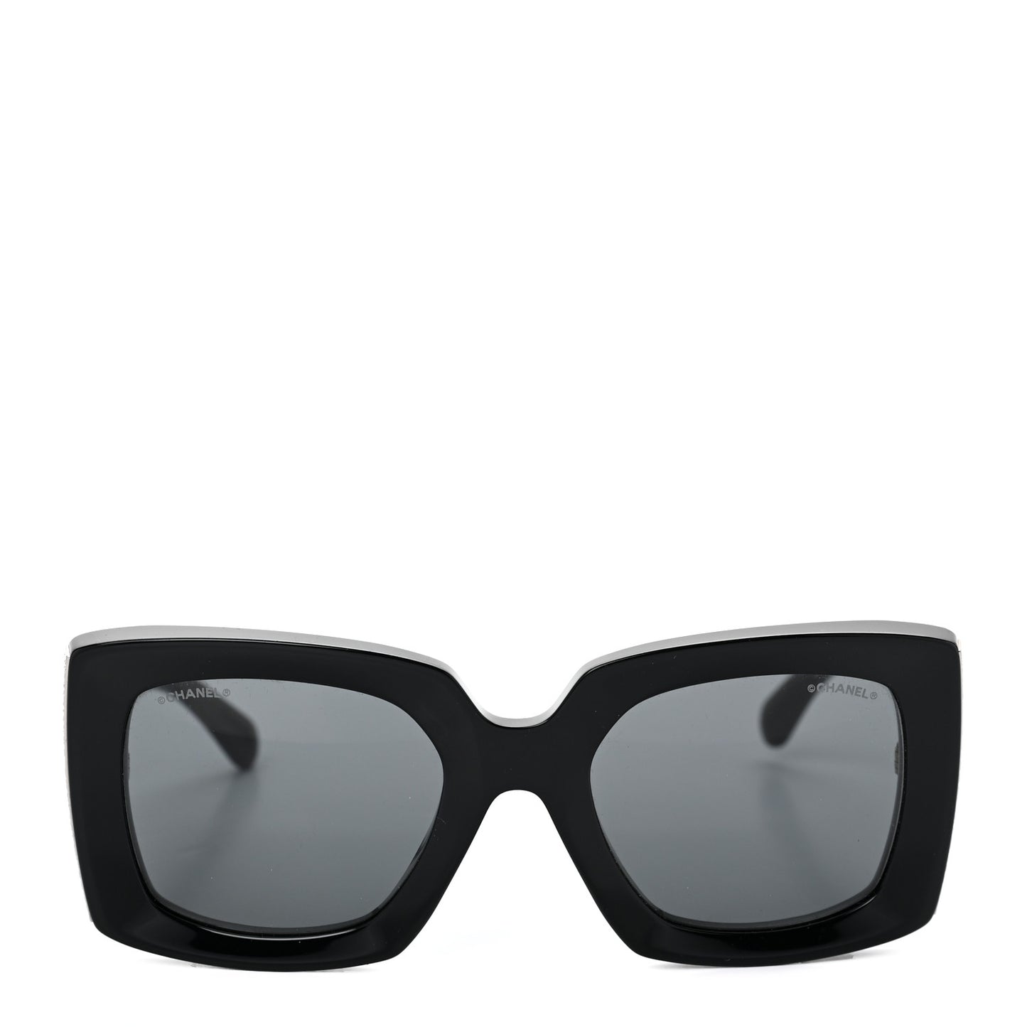 Acetate Rectangle Sunglasses 5435 Black