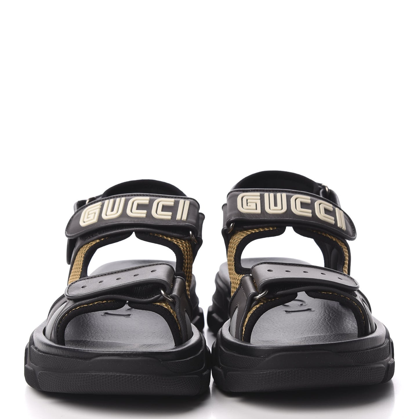 X SEGA Nappa Mesh Mens Aguru Sandals 8 Loess Black