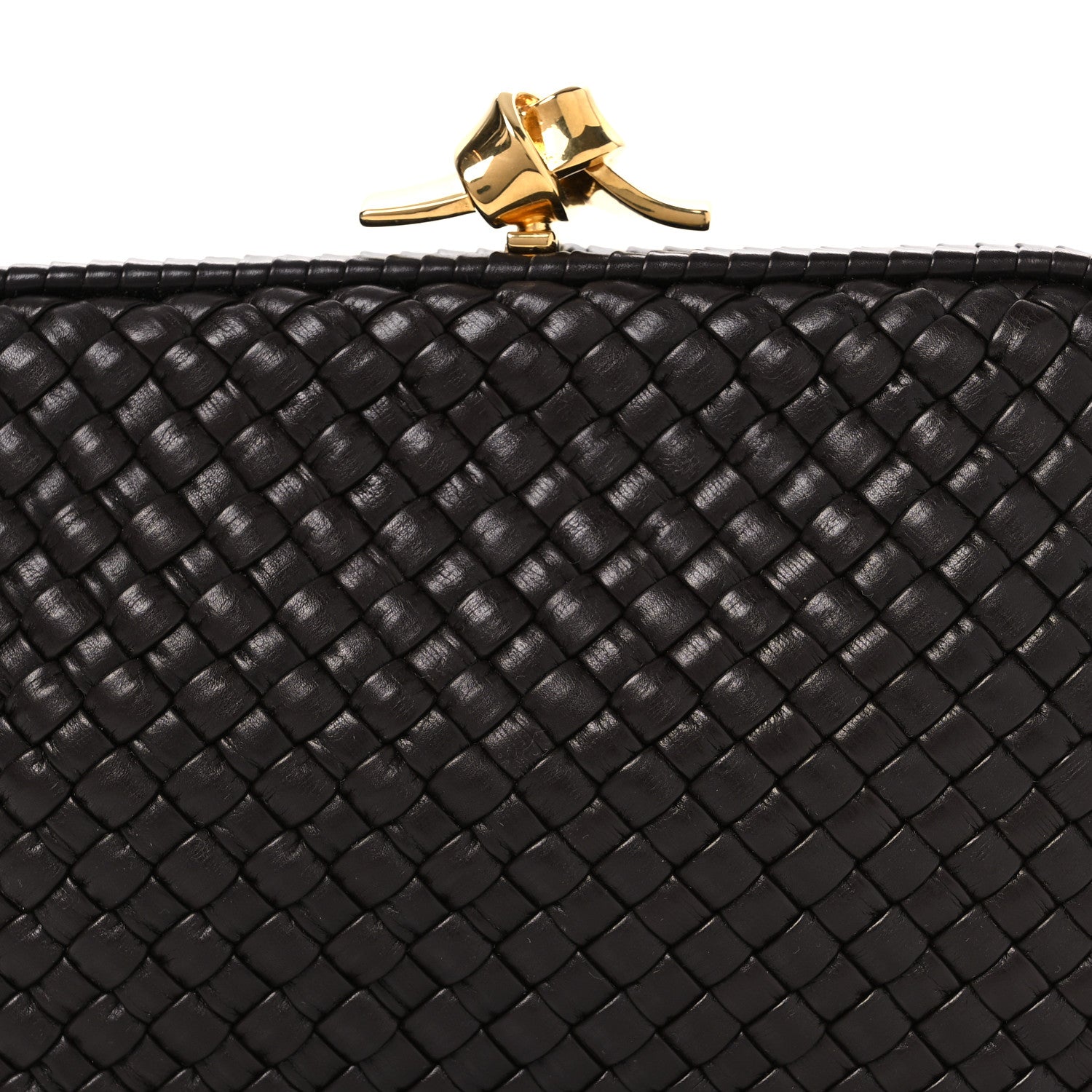 Bottega Veneta Nappa Intrecciato Sculptural Knot Clutch Brown 7 of 9