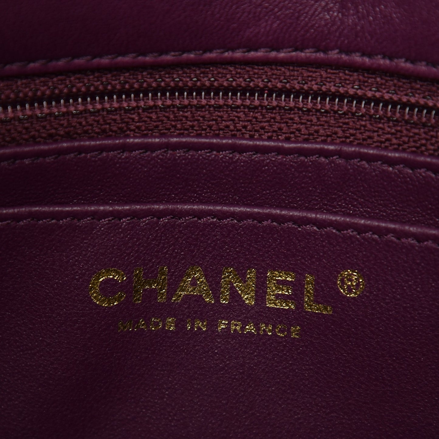 Lambskin Quilted Jumbo Single Flap Purple