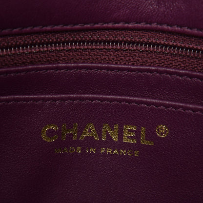 Chanel Lambskin Quilted Jumbo Single Flap Purple 6 of 7