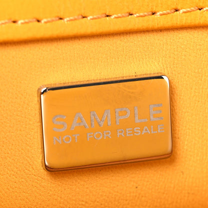 Chanel Shiny Lambskin Quilted Golden Links Top Handle Flap Yellow 7 of 10