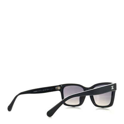 Chanel Acetate Polarized Square Sunglasses 5417 Black 4 of 8