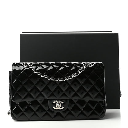 Chanel Patent Quilted Medium Double Flap Black 10 of 10