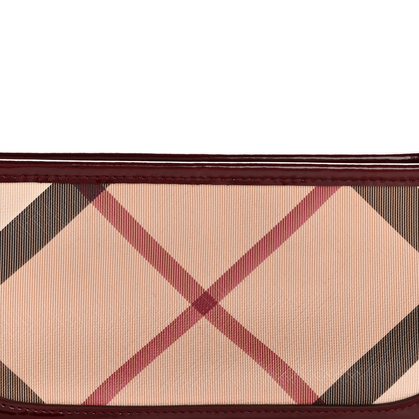 Patent Nova Check Newbury  Dark Red