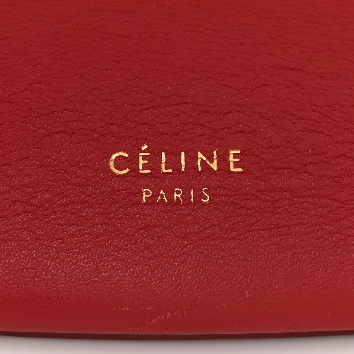 Smooth Calfskin Clasp Bucket Bag Red