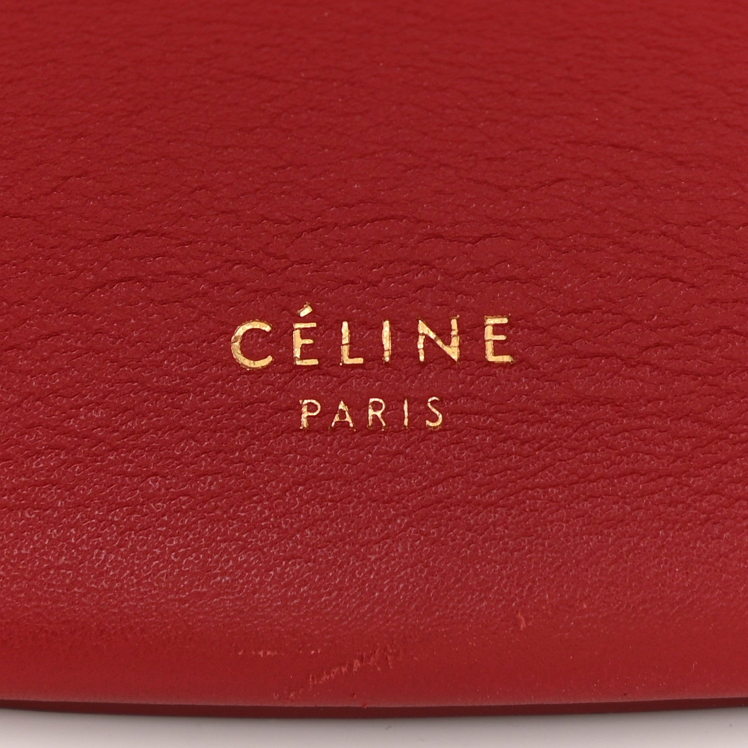 Celine Smooth Calfskin Clasp Bucket Bag Red 6 of 9