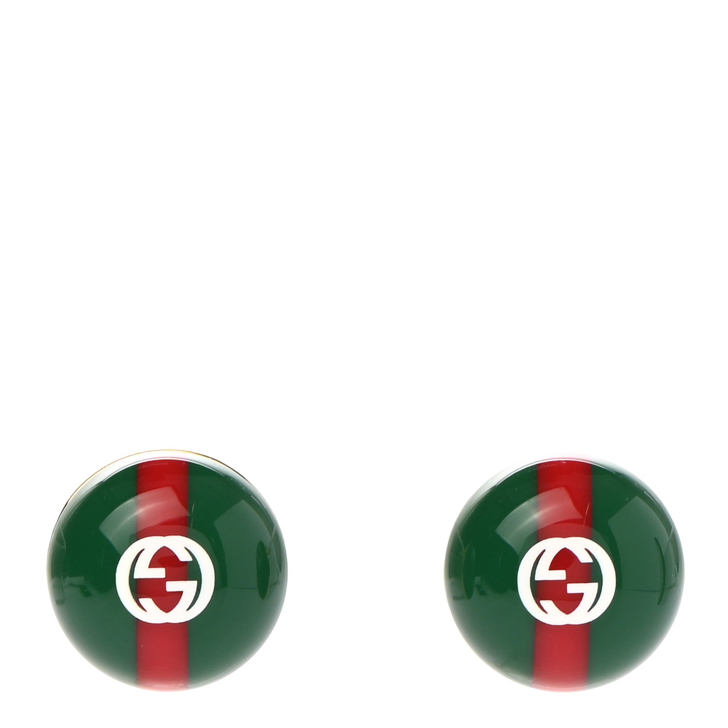 Gucci Resin Web Stud Earrings 1 of 4