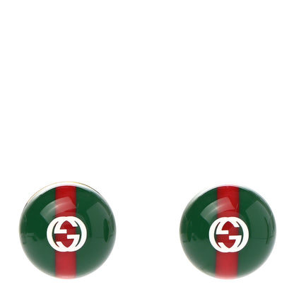 Gucci Resin Web Stud Earrings 1 of 4