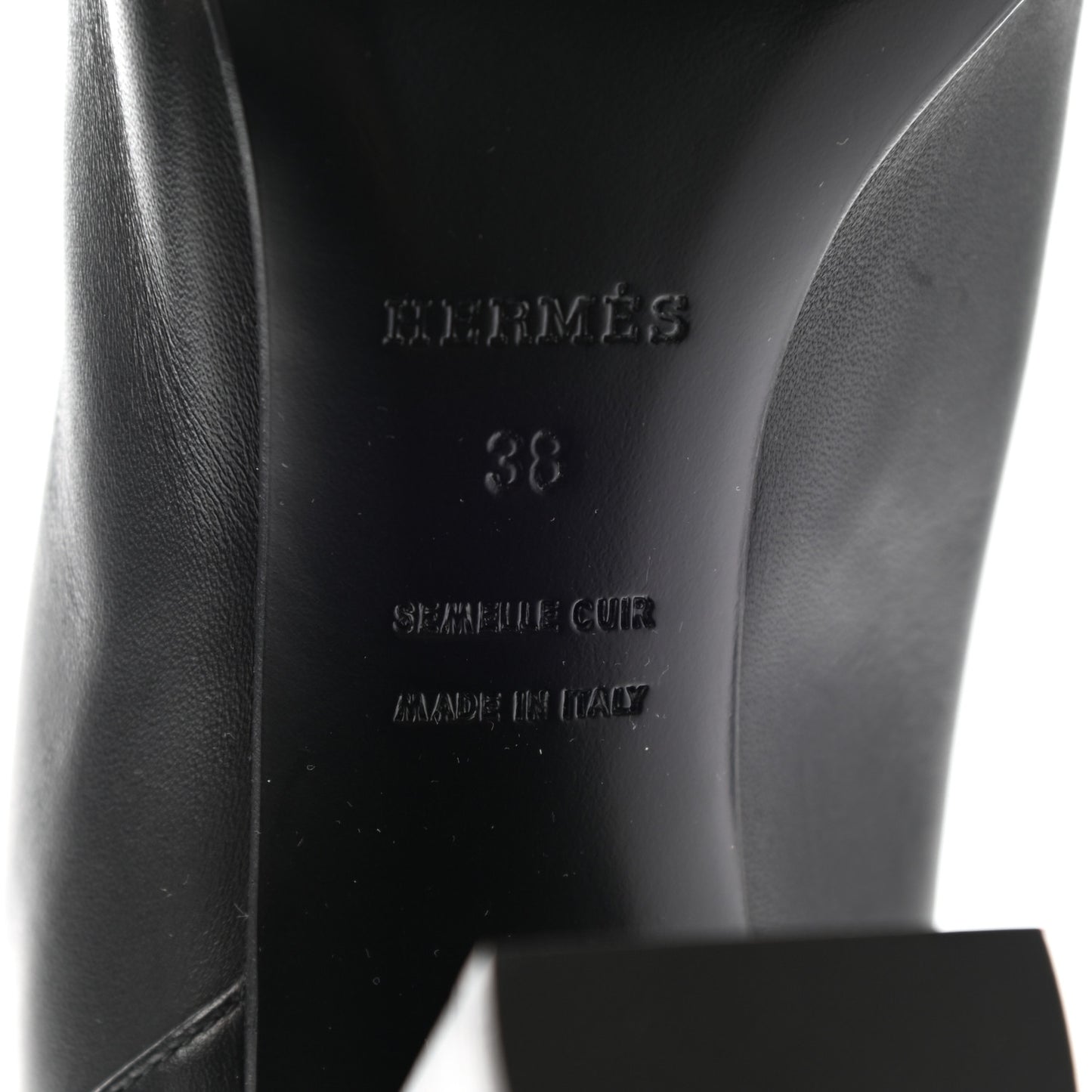 Heritage Calfskin Story Boots 38 Black