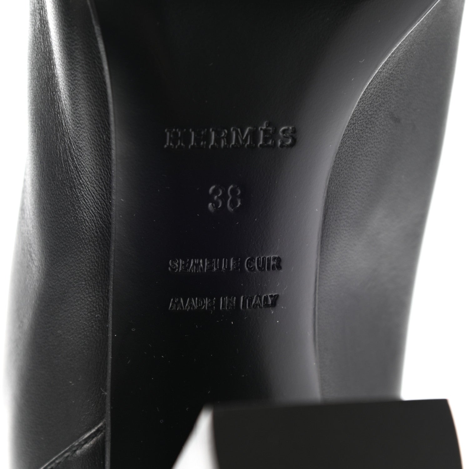 Hermes Heritage Calfskin Story Boots 38 Black 8 of 11