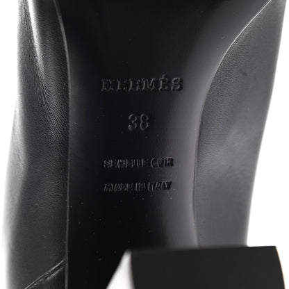 Hermes Heritage Calfskin Story Boots 38 Black 8 of 11
