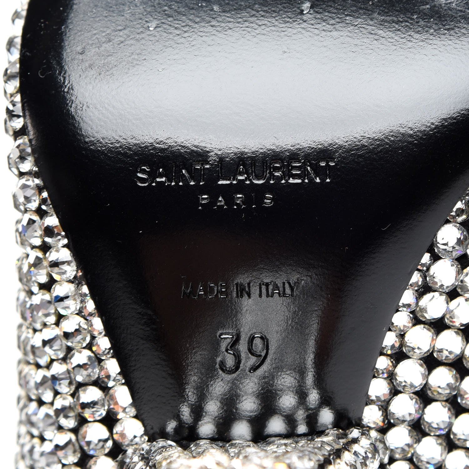 Saint Laurent Swarovski Crystal Embellished Niki 105 Thigh High Boots 39 8 of 9