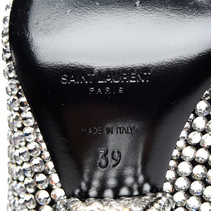 Saint Laurent Swarovski Crystal Embellished Niki 105 Thigh High Boots 39 8 of 9