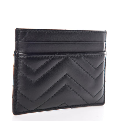 Gucci Calfskin Matelasse GG Marmont Card Holder Black 3 of 6