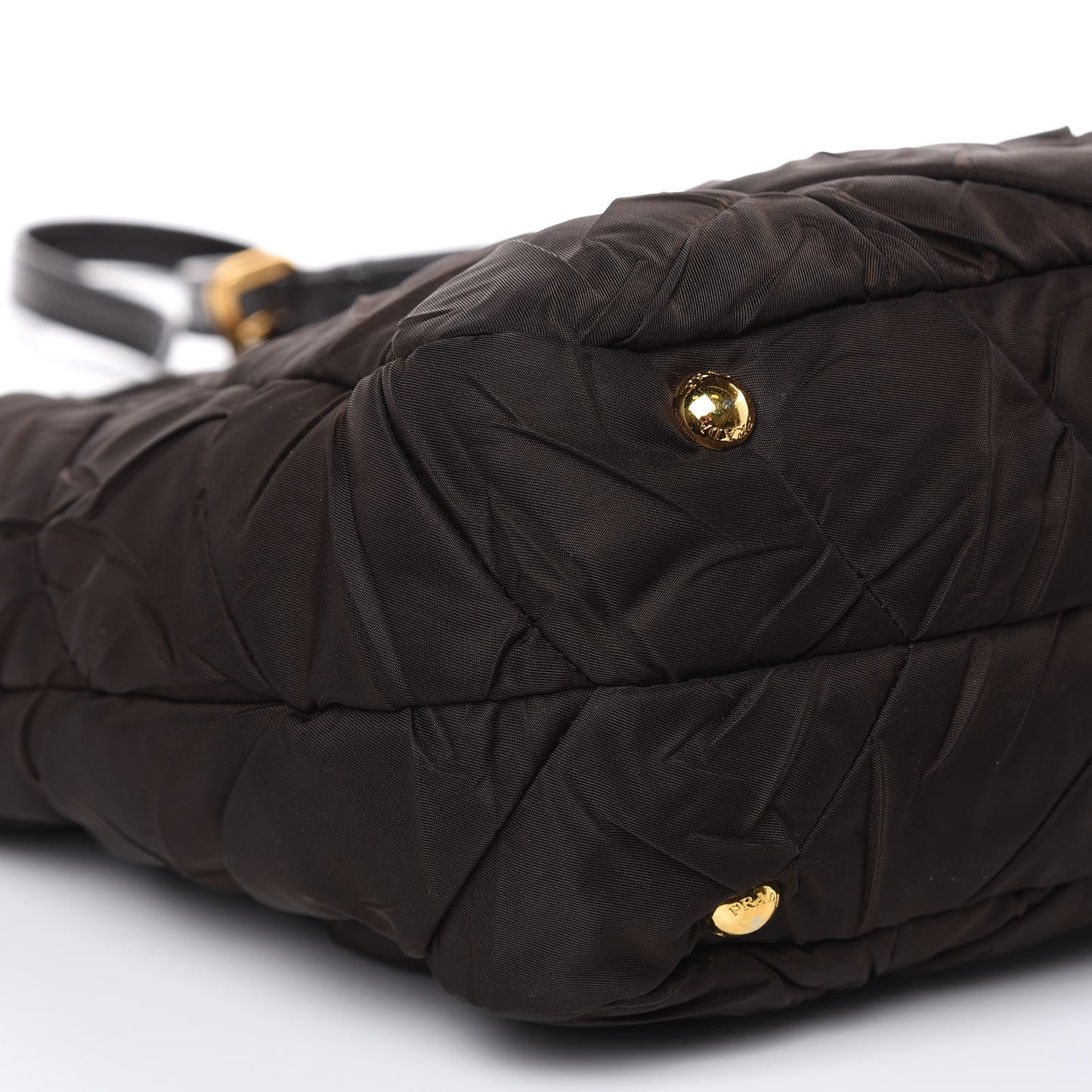 Tessuto Nylon Quilted Bag Ebano