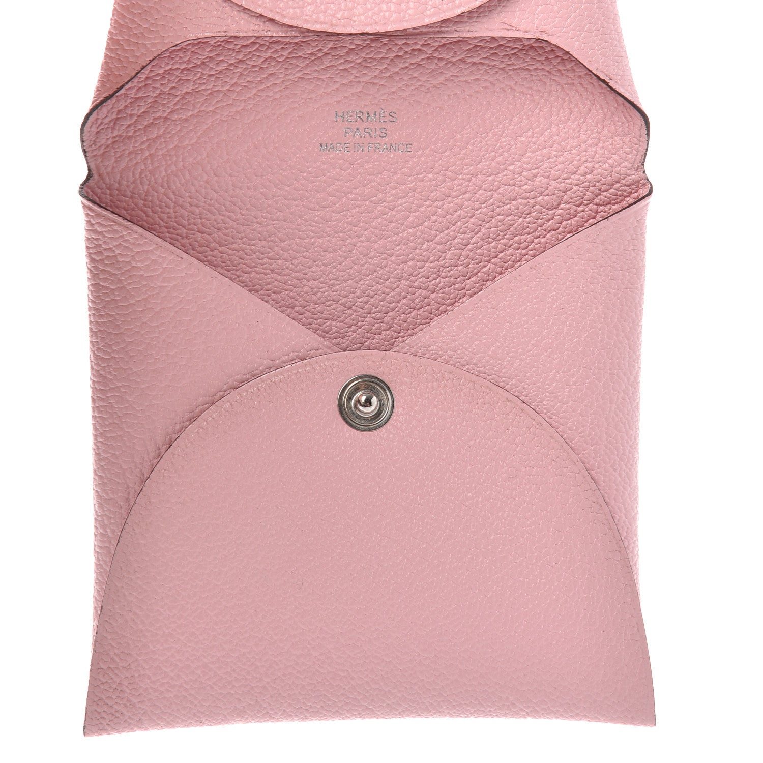 Hermes Chevre Mysore Bastia Coin Purse Rose Sakura 5 of 6