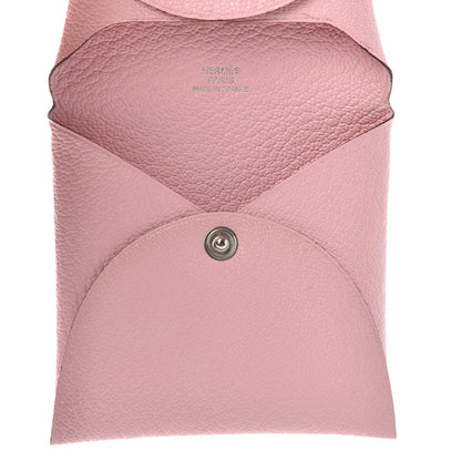 Hermes Chevre Mysore Bastia Coin Purse Rose Sakura 5 of 6