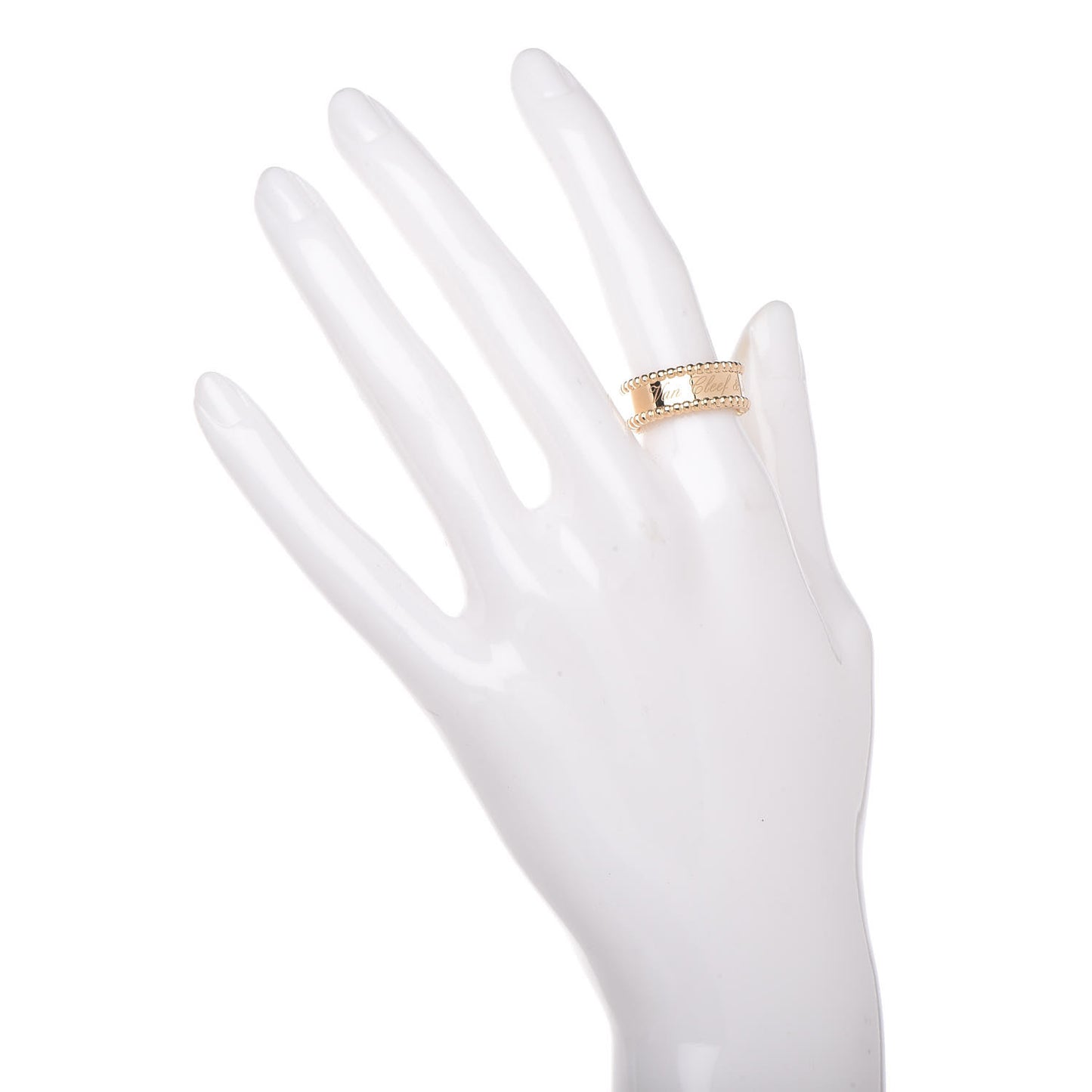 18K Yellow Gold Perlee Signature Ring 51 5.75
