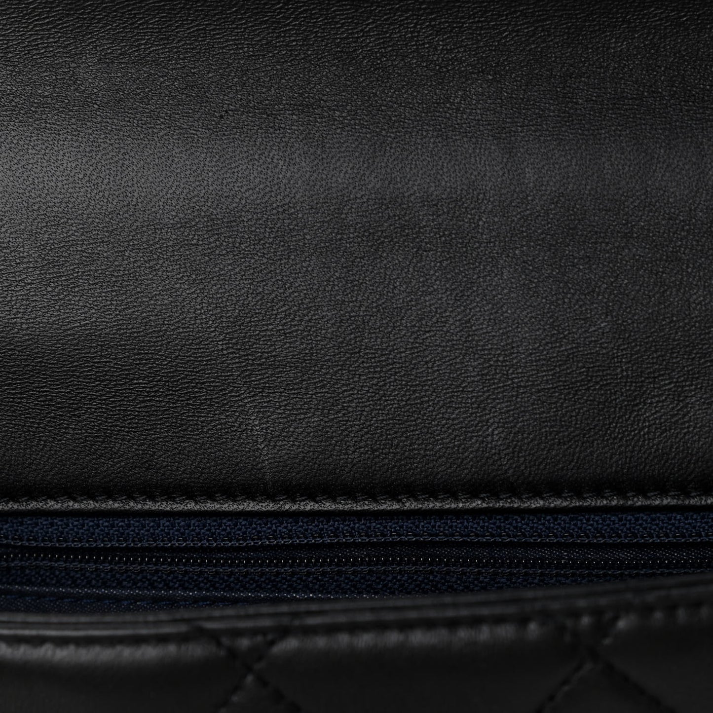Lambskin Quilted Resin Bi-Color Chain Flap Bag Black