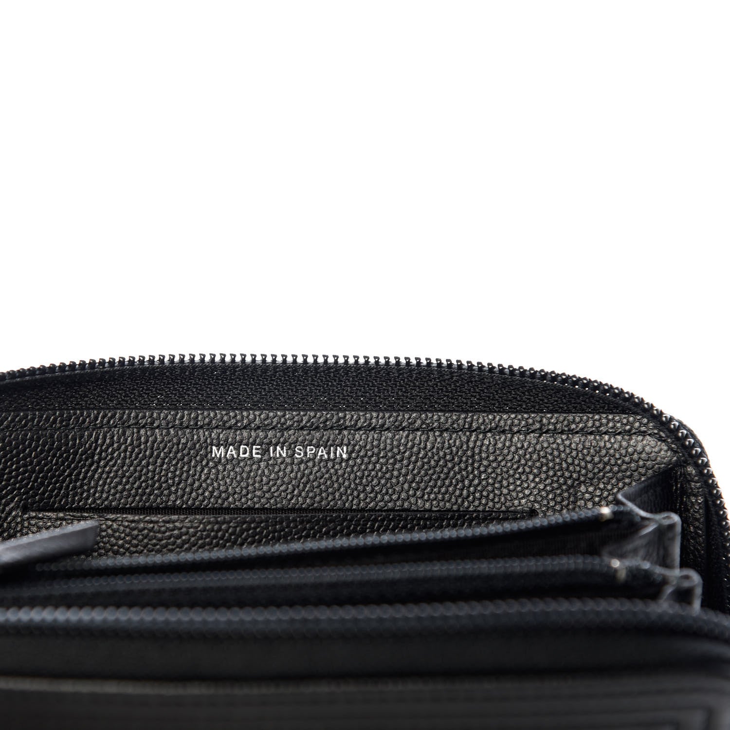 Chanel Caviar Quilted Small Boy Zip Around Wallet So Black 7 of 8