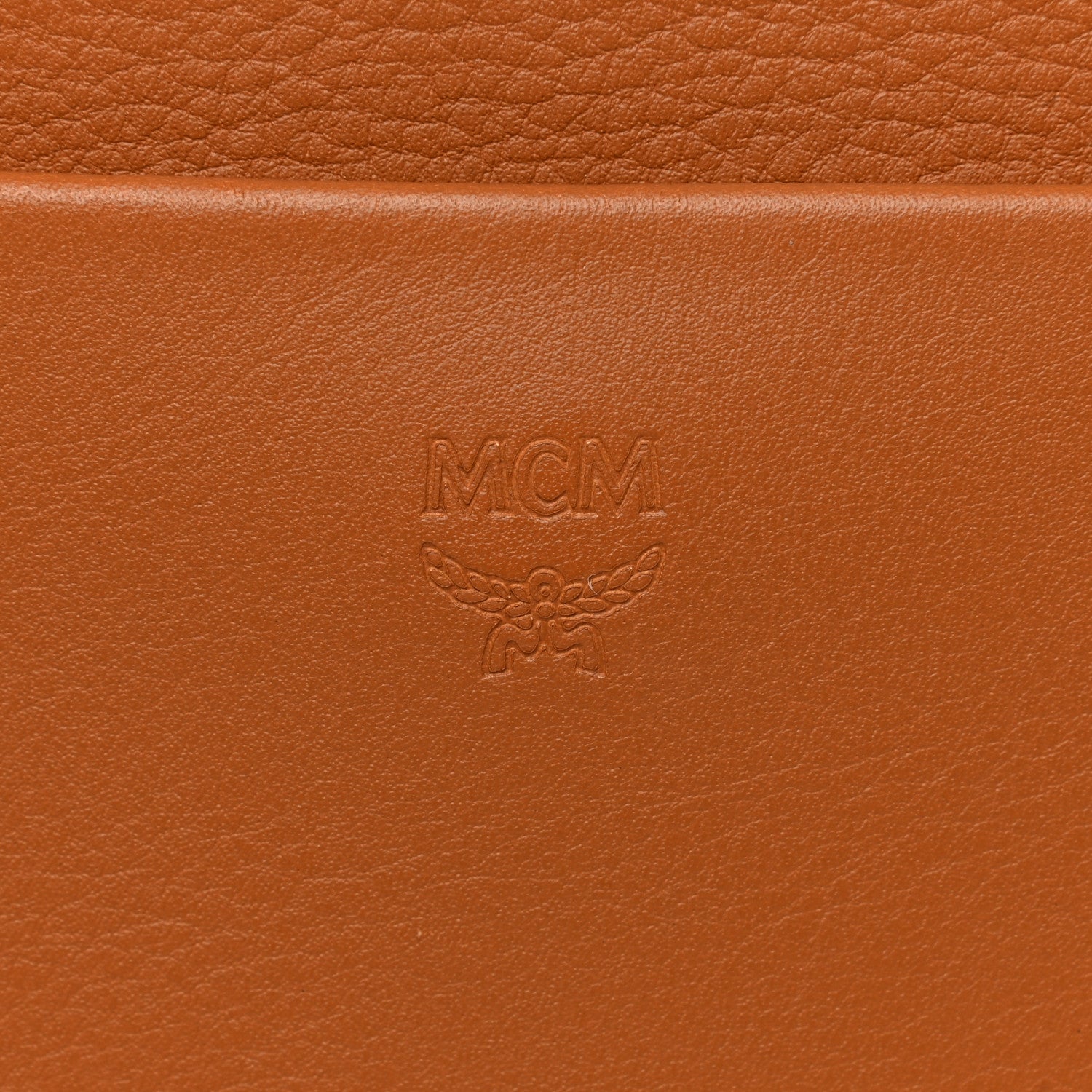 MCM Calfskin Essential Visetos Small Backpack Cognac 19 of 21