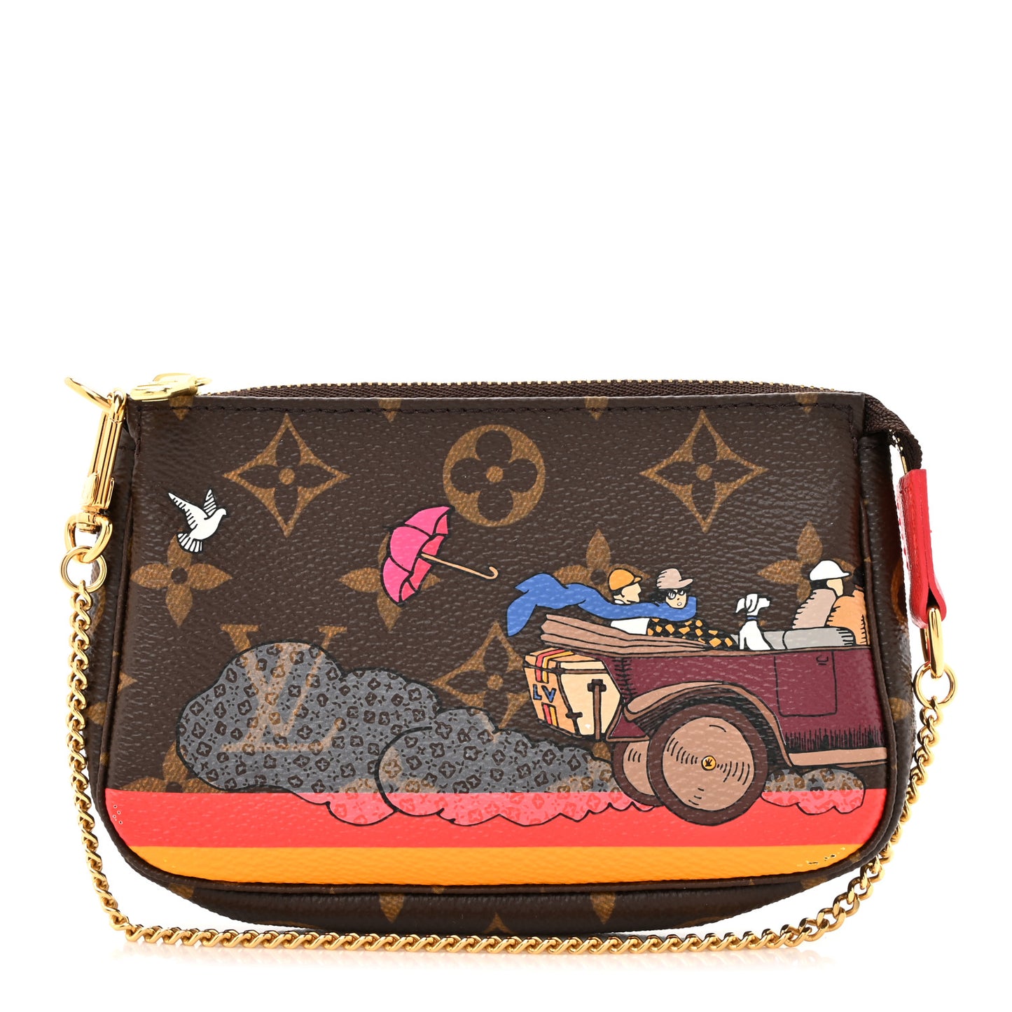 Monogram 2015 Christmas Animation Mini Pochette Accessories