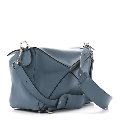 Loewe Calfskin Medium Puzzle Bag Blue 3 of 11